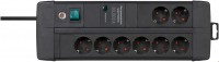 Duo Steckdosenleiste 8-fach (3m) Premium-Line schwarz