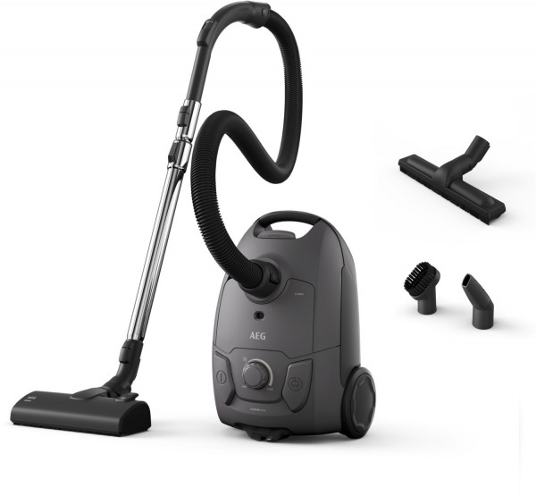AB51C2DG Clean 5000 Bodenstaubsauger dark grey, mit Beutel, 8,5 m Reichweite, Saugleistung stufenlos regelbar
