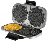 48241 Doppel-Waffelautomat Waffeleisen silber