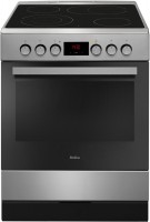 SHC 913 001 E Elektroherd mit Glaskeramikfeld edelstahl, 65 l, schnelles Vorheizen, 60 cm breit, A, 4 Kochzonen