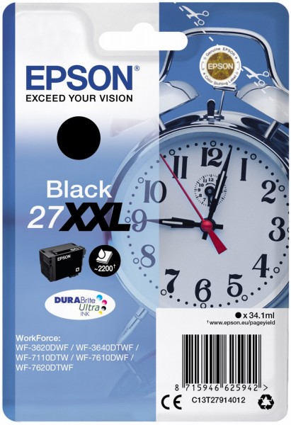 27XXL DURABrite Ultra Tintenpatrone schwarz