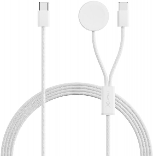 2-in-1 Premium-Kabel (1,5m) mit USB Typ C &amp; Apple Watch Charger