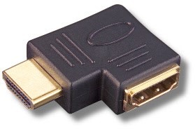 HDMI 9 HDMI-Winkeladapter L-Form Stecker Typ-A > Kupplung Typ-A