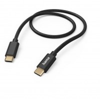 Ladekabel Fabric (1,5m) USB-C>USB-C schwarz