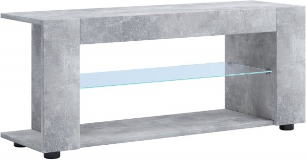 Plexalo XL TV-Lowboard beton/grau