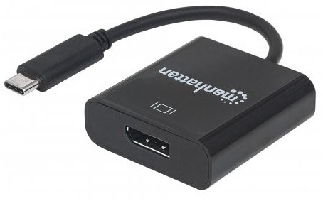 USB 3.1 Type-C > DP Konverter schwarz