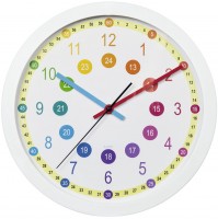 Easy Learning Wanduhr weiß