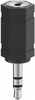 Audio-Adapter 3,5-mm-Stecker>2,5-mm-Kupplung schwarz