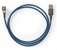 GCTB60600BK20 USB 2.0-Kabel (2m) schwarz/blau USB-A>USB-C