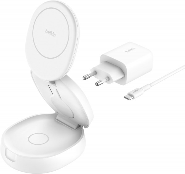 BoostCharge 3in1 Qi2 Wireless (15W) weiß