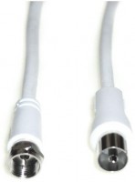 FK 15 F-Kabel Steck-Koax-Kup.,1,5m weiß