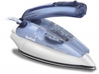 DA1510 First Class Reise-Bügeleisen weiss blau, 1000 W, 45 g/min Dampfstoß, beschichtete Bügelsohle, 65 ml Wassertank, Vertikaldampf