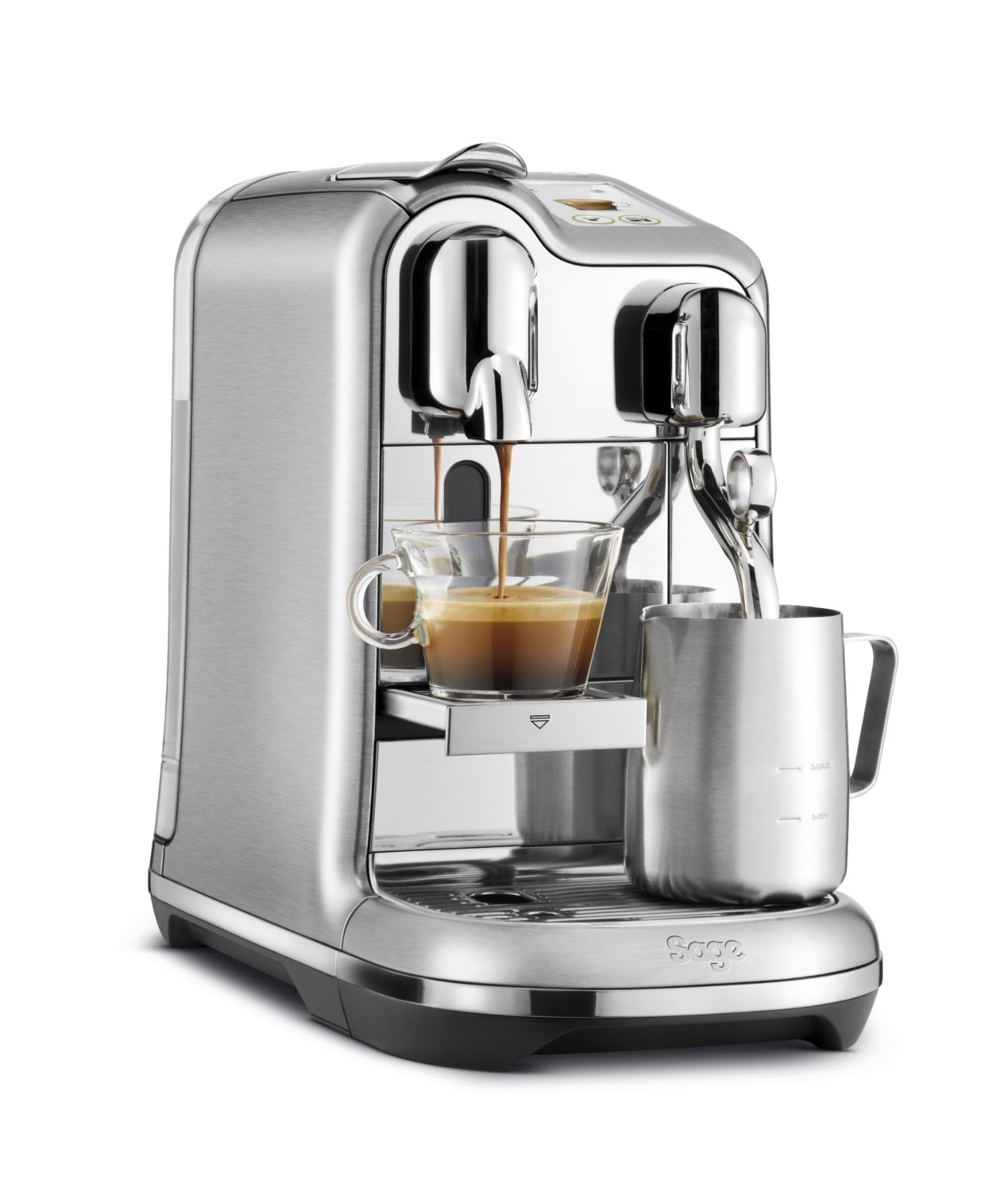 The Creatista Pro Kapsel-Automat gebürsteter edelstahl