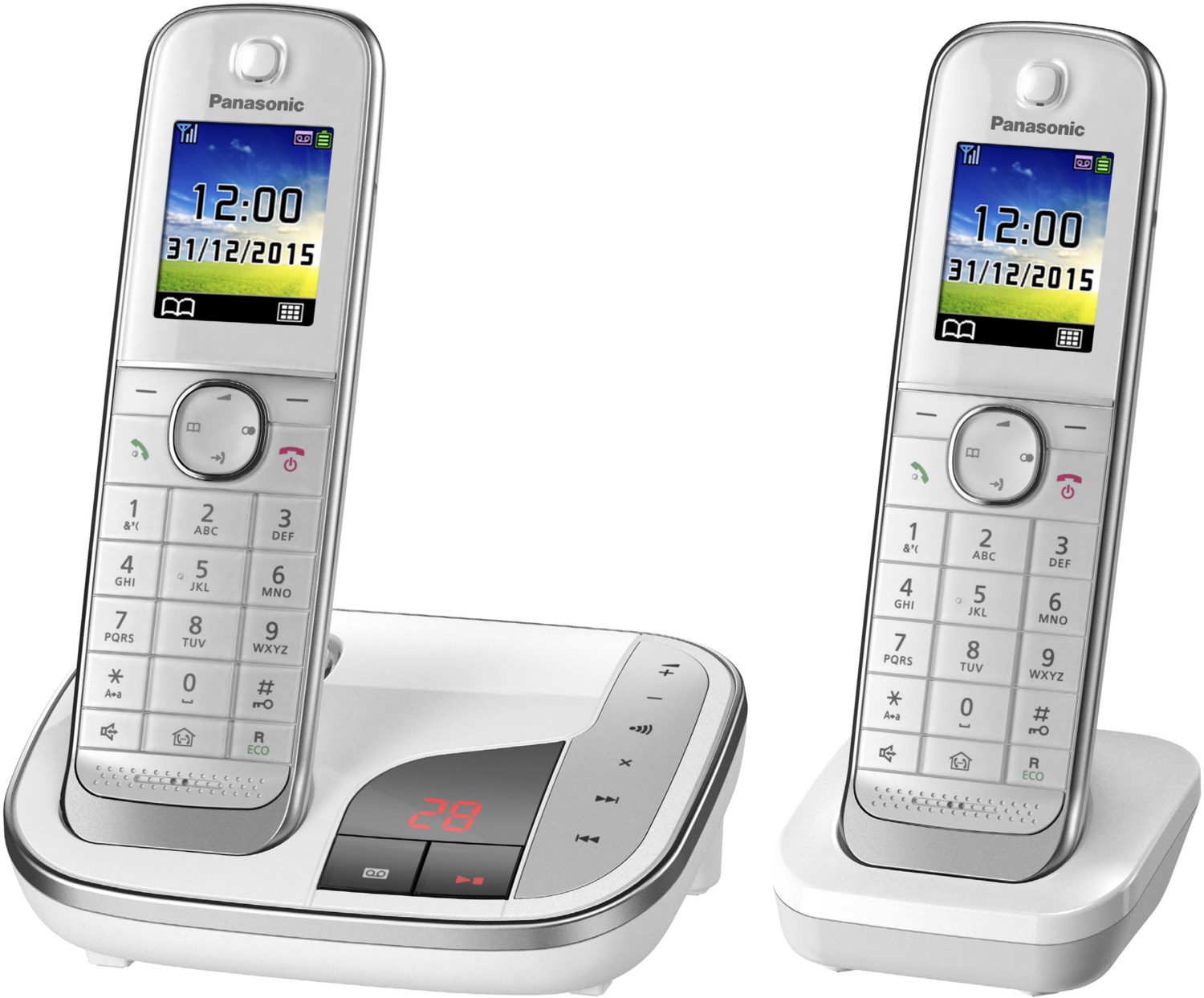 KX-TGJ322GW Schnurlostelefon mit Anrufbeantworter weiß