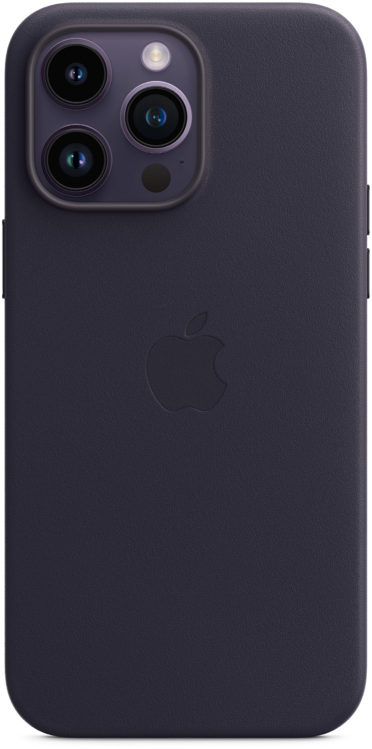 Leder Case mit MagSafe für iPhone 14 Pro Max tinte