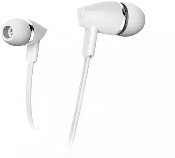 Joy In-Ear-Kopfhörer mit Kabel weiss