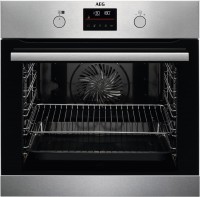 BPB355060M Einbaubackofen edelstahl/cleansteel, 71 l, Pizza-Stufe, Heißluftgrill, pyrolytische Selbstreinigung, 59,5 cm breit, A+