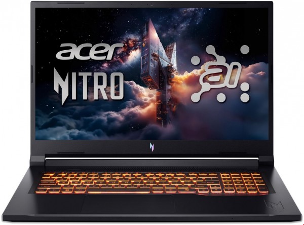 Nitro V 17 AI (ANV17-41-R311) 43,94 cm (17,3") Gaming Notebook obsidian black, 32 GB RAM, 1000 GB SSD, Windows 11, QHD (2560x1440)