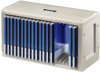 CD Rack 20 Tonträger Aufbewahrung computergrau