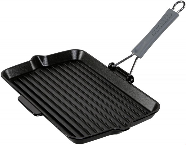 Grillpfanne Rechteckig (34x21cm) schwarz