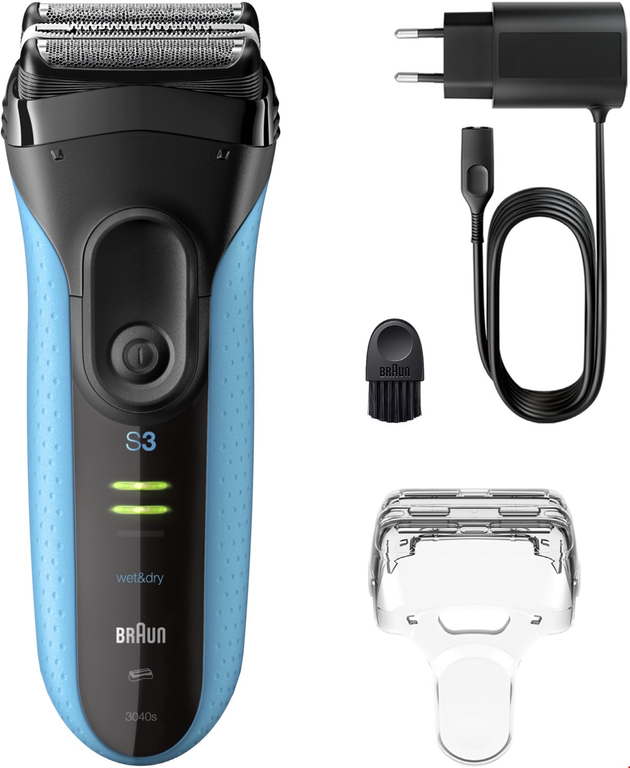 Image of 3040 Series 3 Trocken-Nass Rasierer schwarz/blau