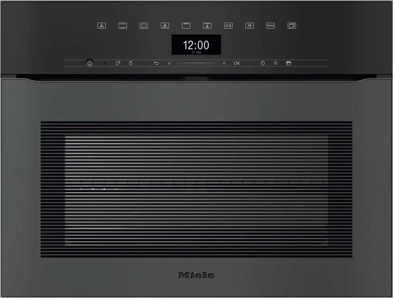 H 7440 BPX 125 Gala Ed Kompakt-Backofen Obsidianschwarz matt, 49 l, schnelles Vorheizen, pyrolytische Selbstreinigung, 59,5 cm breit, A++