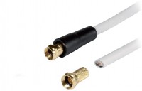 SAT Anschlusskabel Set 110dB (10m) weiß