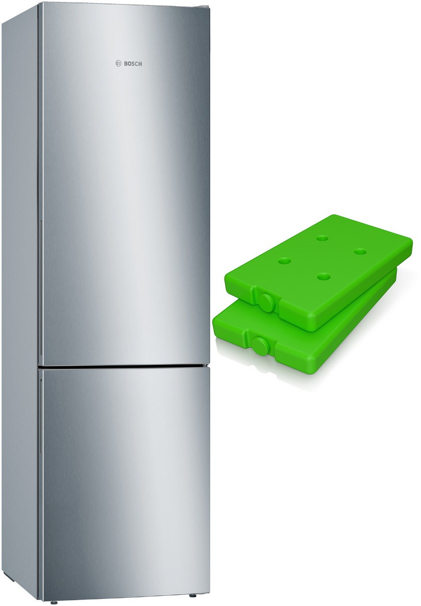 MKK69GSLCA Kühl-/Gefrierkombination bestehend aus KGE39ALCA + GSZ10010 edelstahl-Look