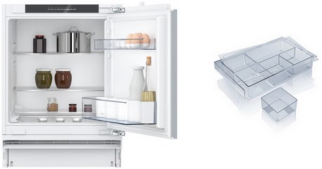 KUMK82F1 Unterbau-Kühlschrank bestehend aus KU1212FE0 + KS1870Z0 weiß