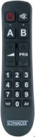 2 in 1 Universalfernbedienung mit 20 Tasten schwarz
