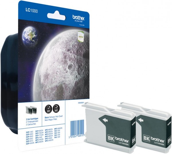 LC 1000 BKBP 2 DR Tinten-Doublepack schwarz