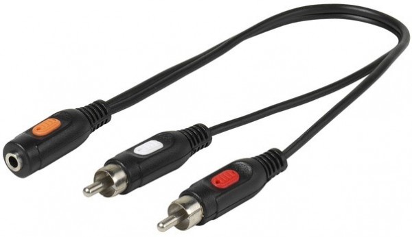 2x Cinchstecker 3,5mm Kupplung