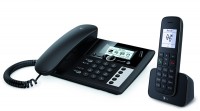 Sinus PA 207 Plus 1 Schnurlos + Schnurgebunden mit AB schwarz