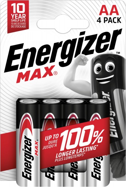 Max AA 4er Pack Mignon-Batterie