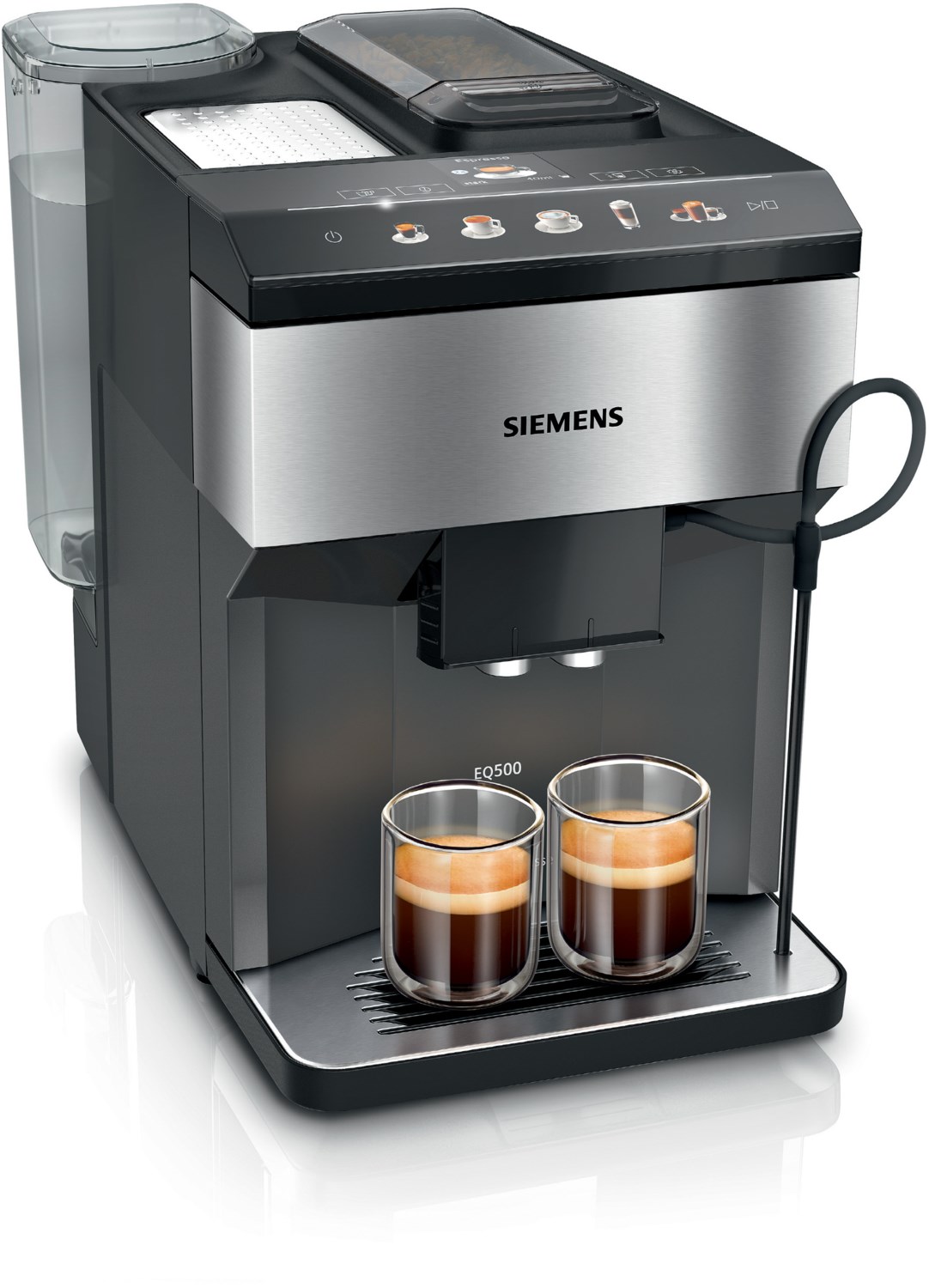 TP517DF3 EQ500 extraKLASSE Kaffee-Vollautomat edelstahl/schwarz, Cappuccino, Keramik-Mahlwerk, 15 bar, 1,9 l