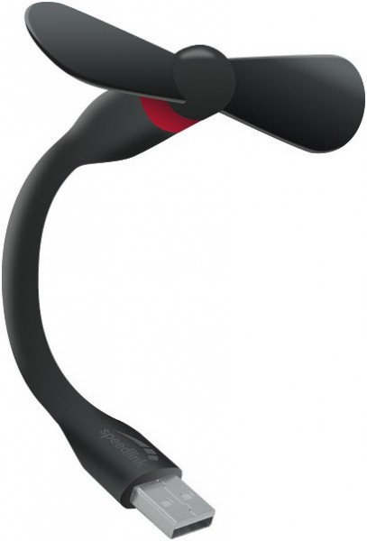 AERO Mini USB Fan schwarz/rot