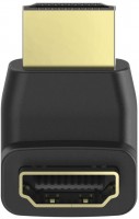 High Speed HDMI-Winkeladapter Stecker>Kupplung 90° schwarz