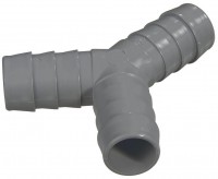 Y-Verbinder für Ablaufschläuche (Ø 20mm) grau