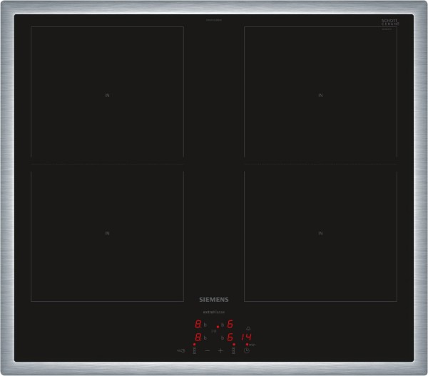 EM645CQB6M Glaskeramik-Induktions-Kochfeld edelstahl