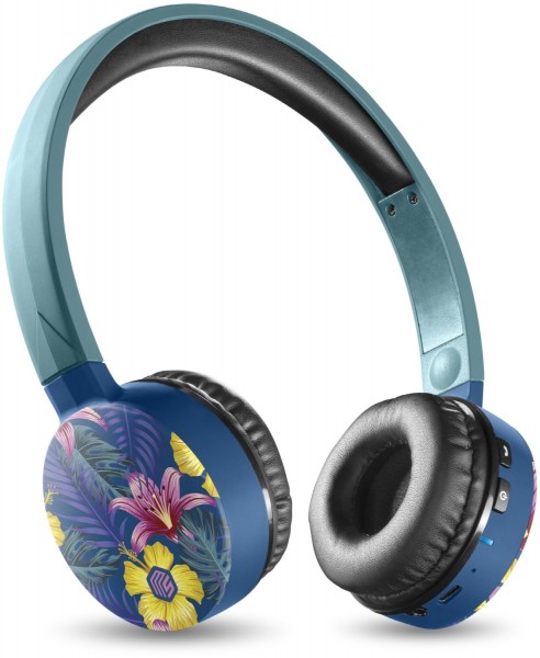 BT Headphone kabelloser On-Ear Kopfhörer Fantasy Jungle
