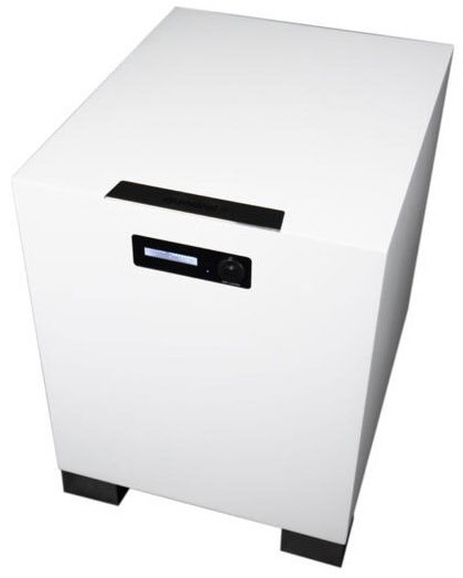 Qube Orkus DSP Aktiv-Subwoofer weiss hochglanz