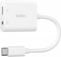 RockStar 3,5mm Audio- und USB-C Ladeadapter weiß