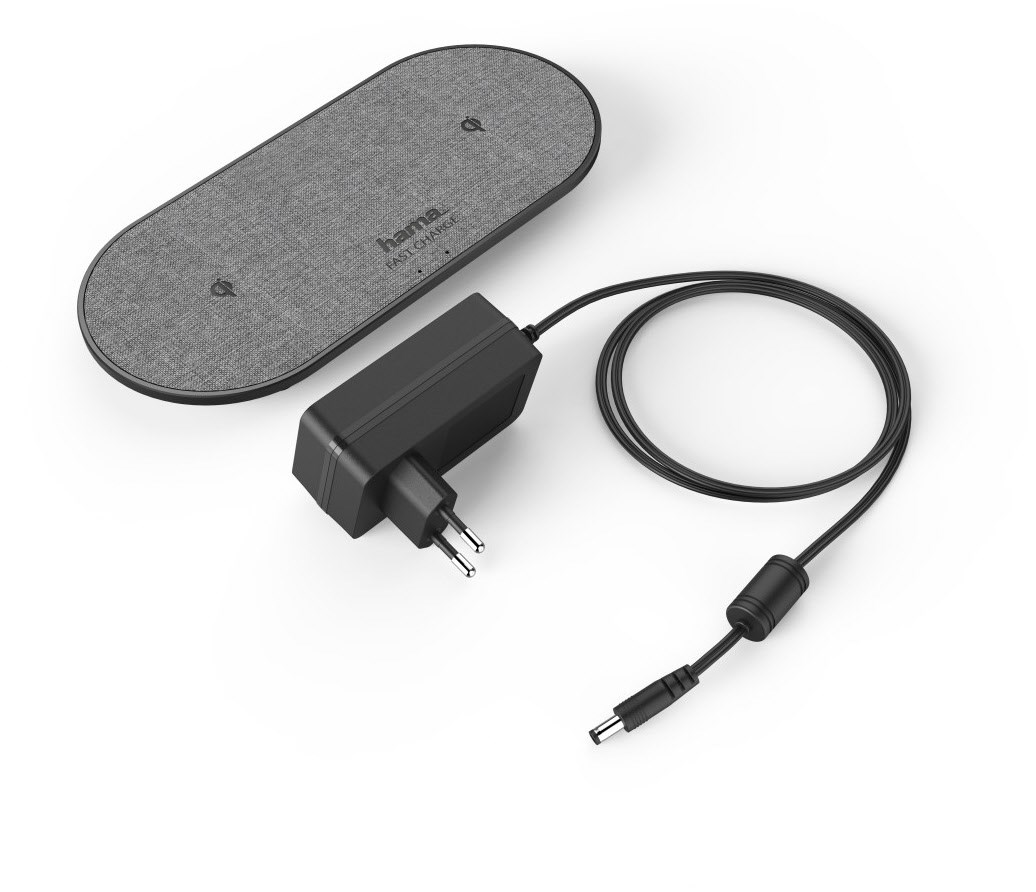 Kabelloses Ladegerät QI-FC10 DUO schwarz