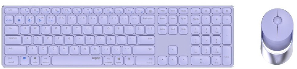 9850M (DE) Kabelloses Tastatur-Set lila
