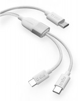USB 2.0 Type-C Splitter (1,5m) weiß