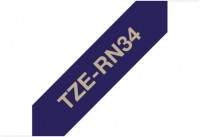 TZE-RN34 Textilband (12mm) marineblau/gold