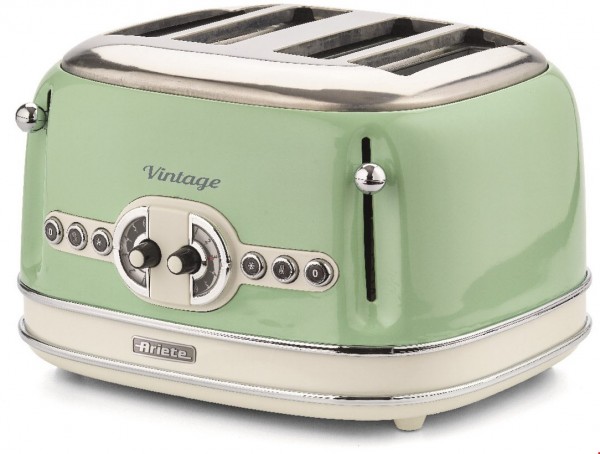 Vintage 4-Schlitz-Toaster grün