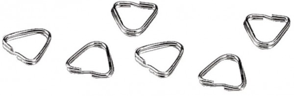 Splentringe Dreiecksform 12mm 6 St. silber