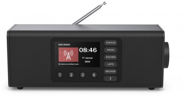 DR2002 DAB Radioempfänger schwarz