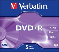 DVD+R AZO 16x 4,7GB (5er JewelCase) DVD-Rohlinge